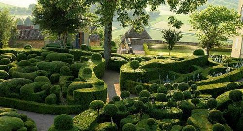 浪漫风情的法国Marqueyssac花园景观