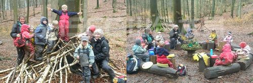 德国儿童在森林幼儿园